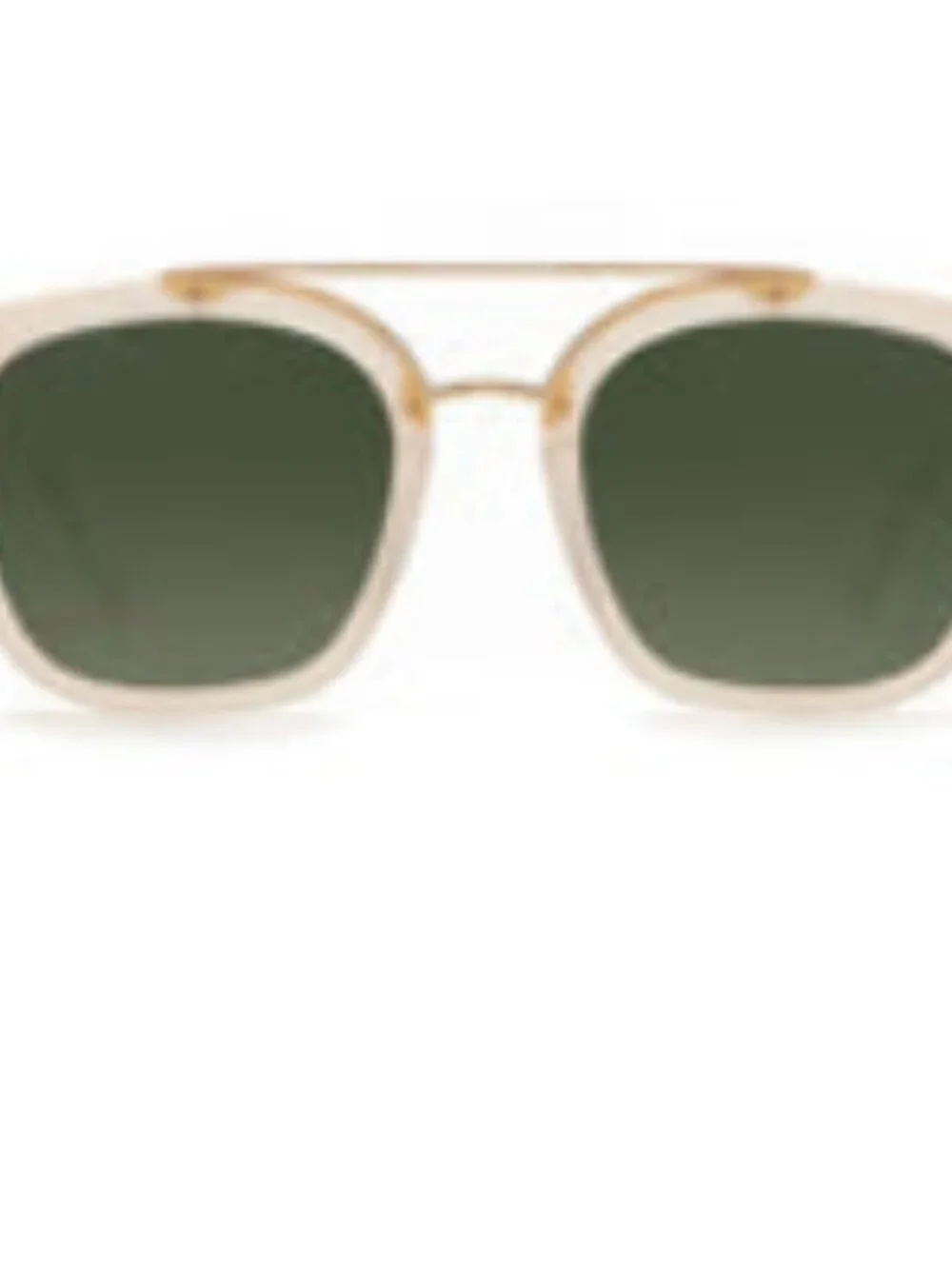 Krewe Coliseum Blonde 18K Mirrored Sunglasses w/ Case